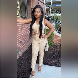 Feathers size medium tights set